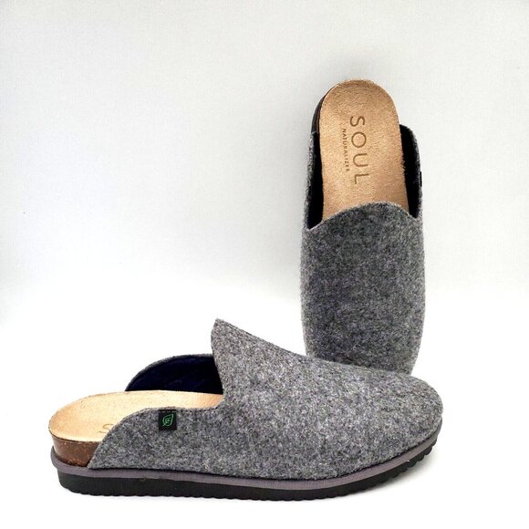 SOUL Naturalizer Shoes - Soul Naturalizer Wool Amelia Clog Mules Gray Women's Size 7